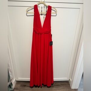 Lulu's Vibrant Red Evening Gown Dress NWT